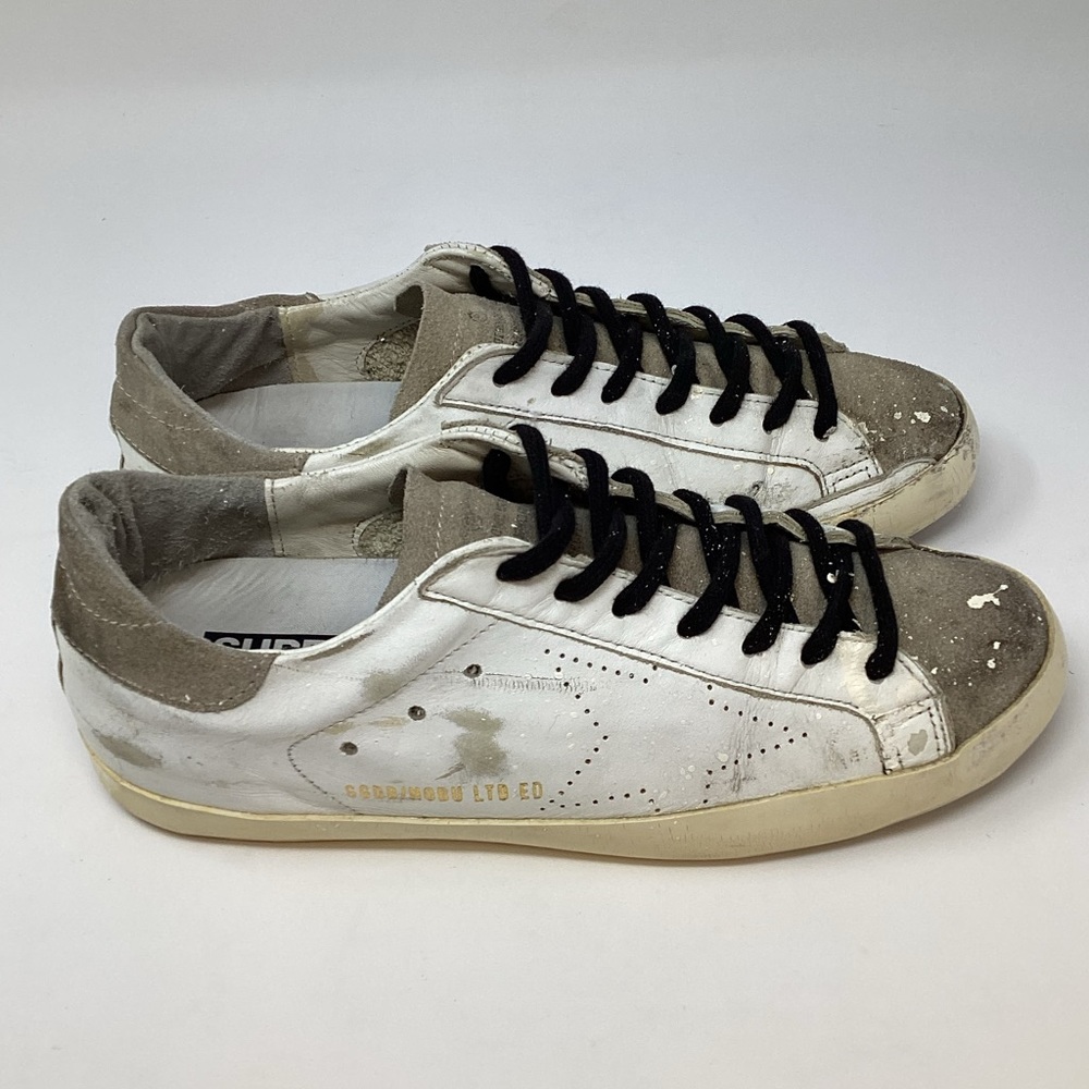 Golden Goose Superstar white paint splattered NOBU LTD ED sneakers size 41/US 11